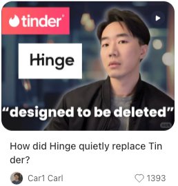 Hinge vs Tinder video